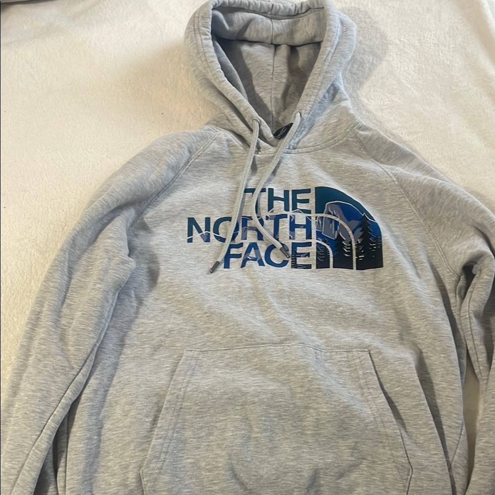 The North Face Gray Pullover Hoodie Sweatshirt